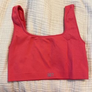 Set active sports bra bright pink/red